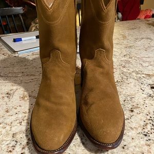 Men’s Tecovas suede boots. Size 8.5 EE.